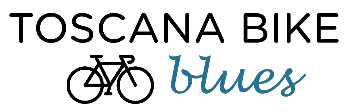 Toscana Bike Blues logo med cykelikon